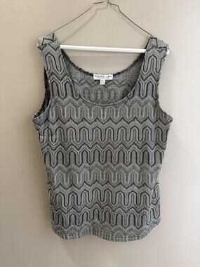 Andrea Lieu Collection Tank XL Crocheted Lace back Fairy Grunge Romantic Layer